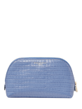 Aspinal of London Leather Classic Makeup Case, Capri Blue