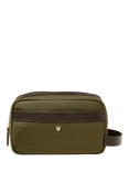 Aspinal of London Zipped Washbag, Khaki