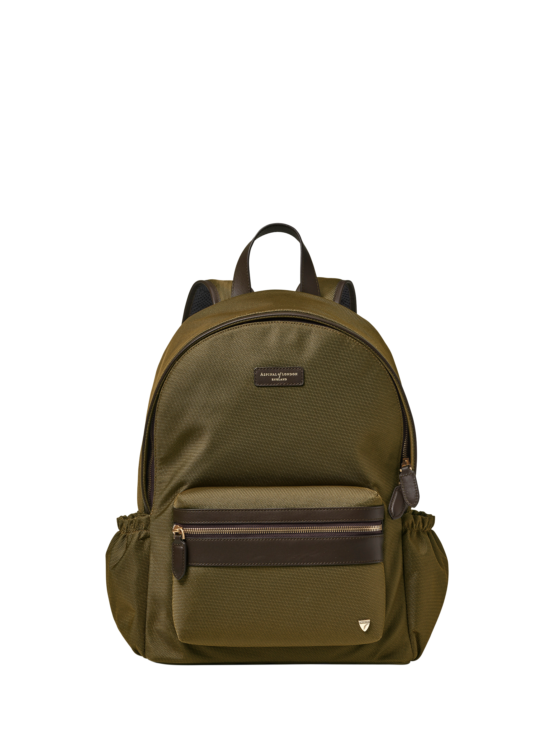 Product image 1 of 4, which shows Aspinal of London Commuter Backpack, Khaki