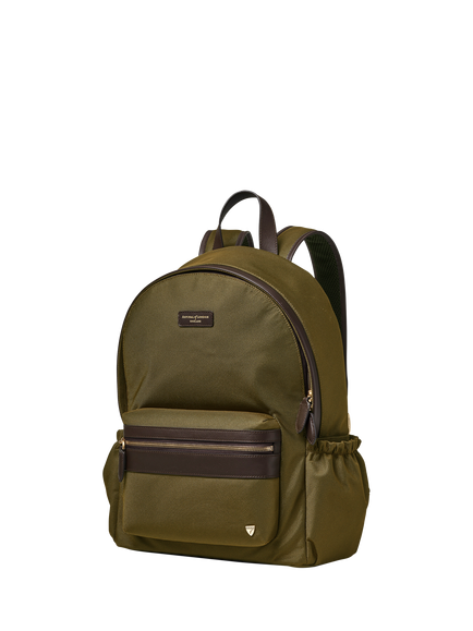 Aspinal of London Commuter Backpack, Khaki - view 2, Khaki