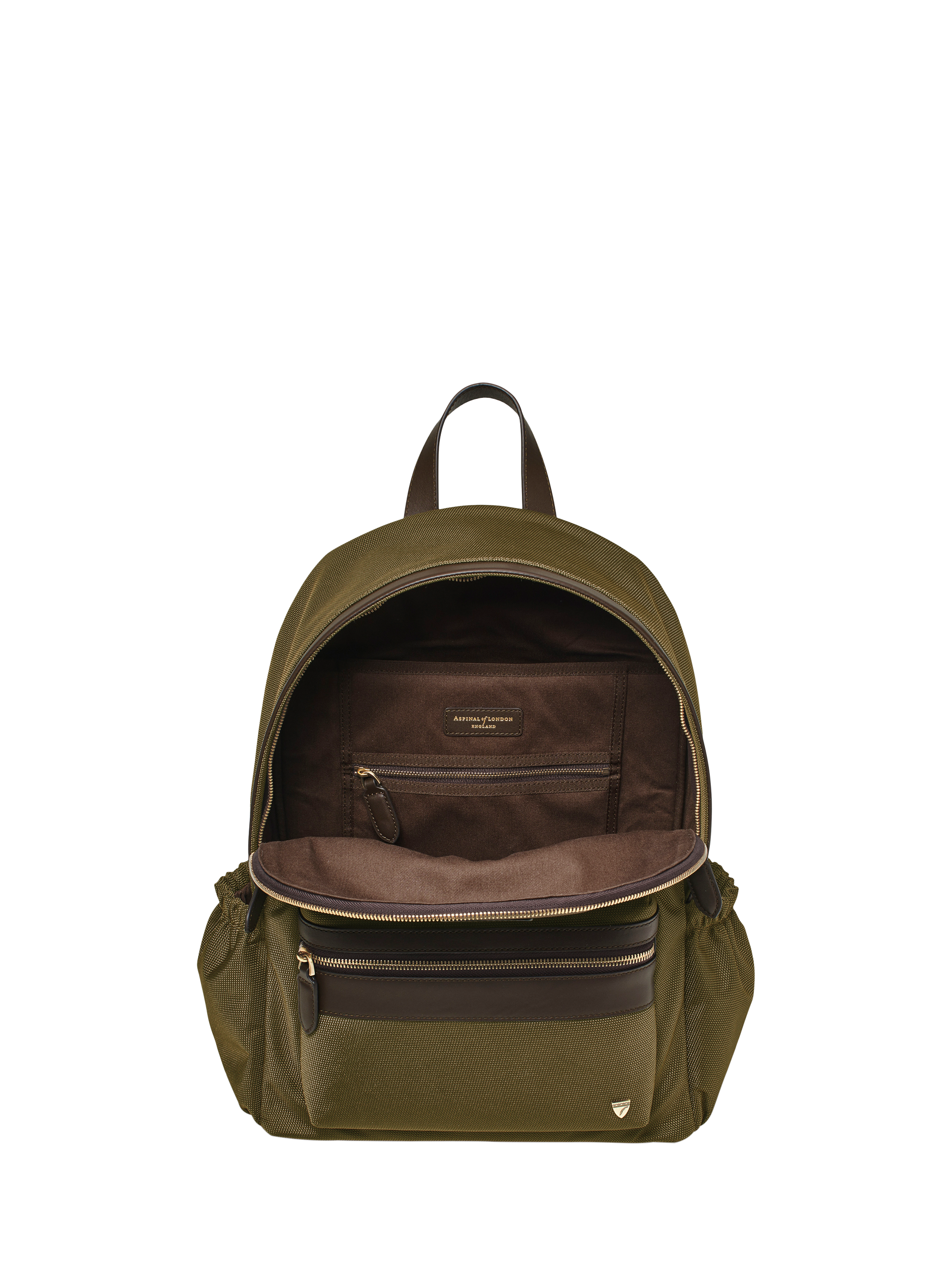 Product image 4 of 4, which shows Aspinal of London Commuter Backpack, Khaki