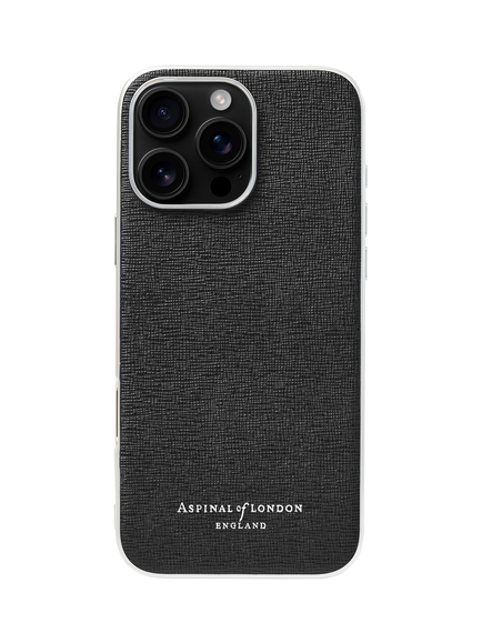 Aspinal of London iPhone 16 Pro Max Leather Case, Grey