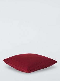 John Lewis Rye Knit Cushion - view 2, Berry Red