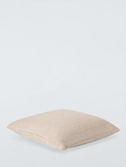 John Lewis Rye Knit Cushion - view 2, Nougat