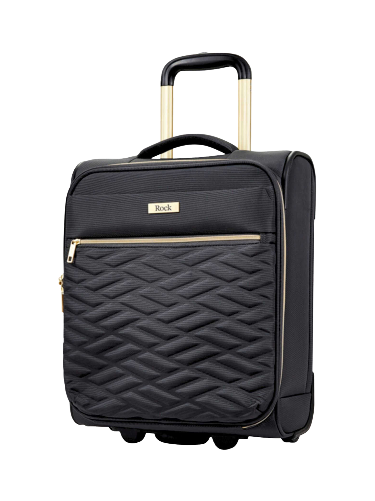 Rock Sloane 2-Wheel 36cm Soft Shell Underseat Cabin Case, Black