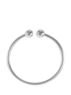 Nina B Torque Bangle, Silver, Silver