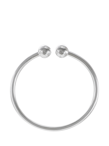 Nina B Torque Bangle, Silver, Silver