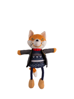 Joules Mrs Fox Squeaky Dog Toy, Multi, Multi