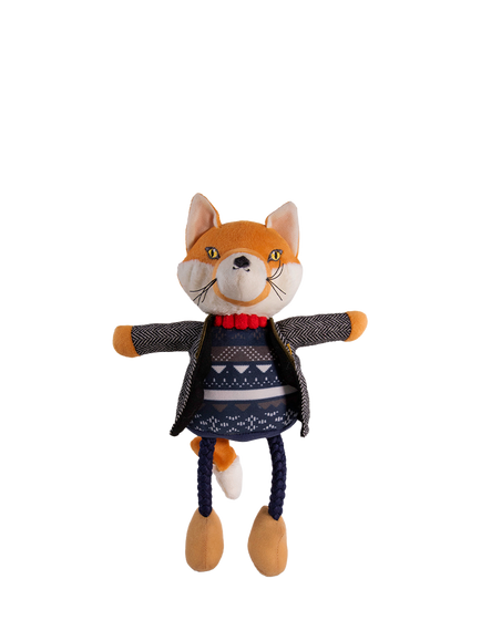 Joules Mrs Fox Squeaky Dog Toy, Multi, Multi