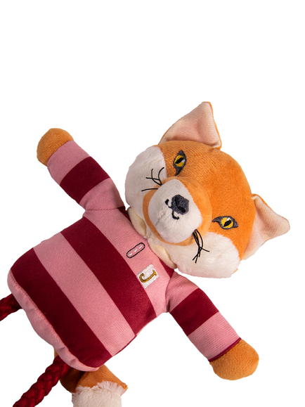 Joules Mr Fox Squeaky Dog Toy, Multi - view 2, Multi