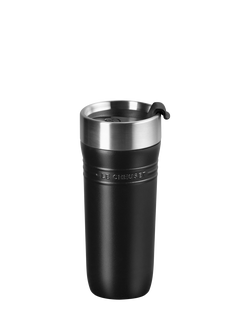 Le Creuset On The Go Stainless Steel Insulated Travel Mug, 350ml, Matte Black