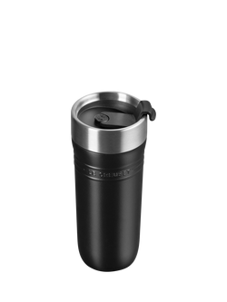 Le Creuset On The Go Stainless Steel Insulated Travel Mug, 350ml - view 2, Matte Black