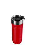 Le Creuset On The Go Stainless Steel Insulated Travel Mug, 350ml, Cerise
