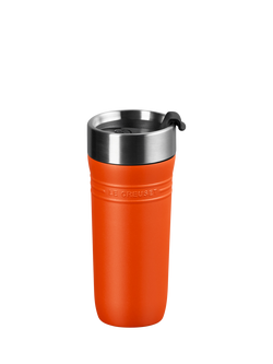 Le Creuset On The Go Stainless Steel Insulated Travel Mug, 350ml, Volcanic