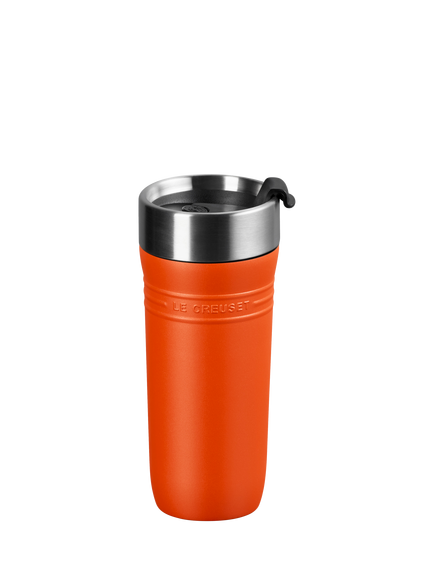 Le Creuset On The Go Stainless Steel Insulated Travel Mug, 350ml, Volcanic