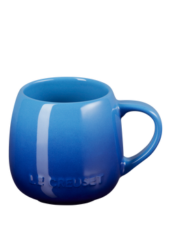 Le Creuset Stoneware Coupe Mug, 320ml, Azure Blue
