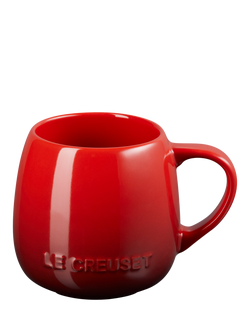 Le Creuset Stoneware Coupe Mug, 320ml, Cerise