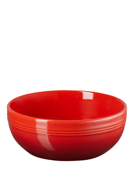 Le Creuset Stoneware Coupe Cereal Bowl, 15.9cm, Cerise