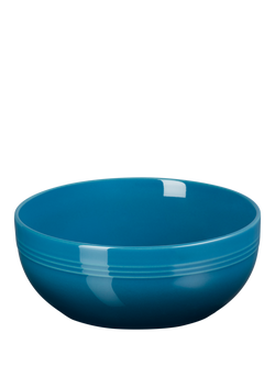 Le Creuset Stoneware Coupe Cereal Bowl, 15.9cm, Deep Teal