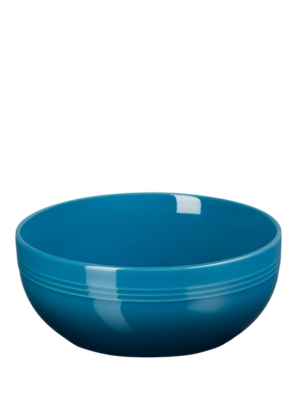 Le Creuset Stoneware Coupe Cereal Bowl, 15.9cm, Deep Teal