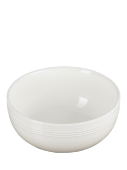 Le Creuset Stoneware Coupe Cereal Bowl, 15.9cm - view 2, Meringue