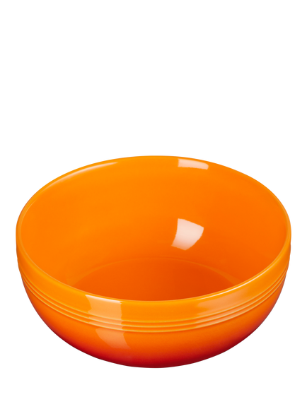 Le Creuset Stoneware Coupe Cereal Bowl, 15.9cm - view 2, Volcanic