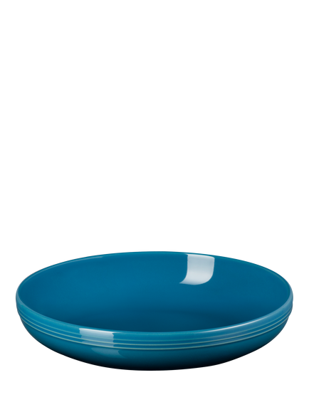 Le Creuset Stoneware Coupe Pasta Bowl, 21.7cm, Deep Teal