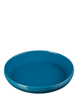 Le Creuset Stoneware Coupe Pasta Bowl, 21.7cm - view 2, Deep Teal