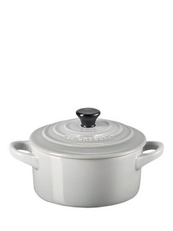 Le Creuset Stoneware Petite Round Casserole, Mist Grey