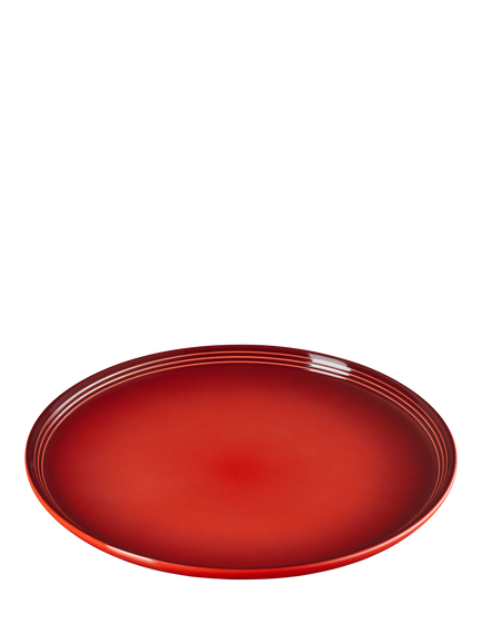 Le Creuset Stoneware Coupe Dinner Plate, 27cm - view 2, Cerise