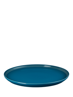 Le Creuset Stoneware Coupe Dinner Plate, 27cm, Deep Teal