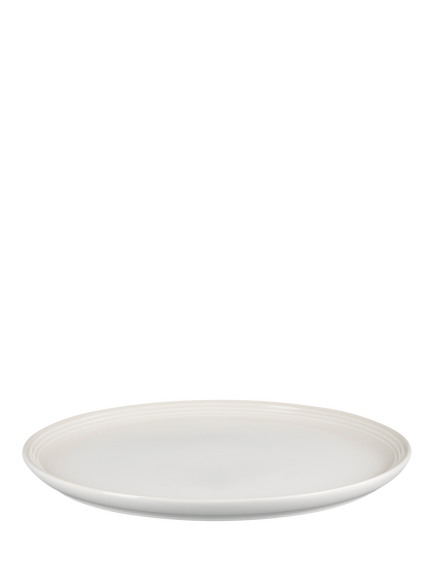 Le Creuset Stoneware Coupe Dinner Plate, 27cm, Meringue
