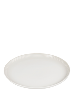 Le Creuset Stoneware Coupe Dinner Plate, 27cm - view 2, Meringue