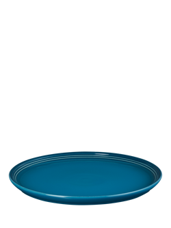 Le Creuset Stoneware Coupe Side Plate, 21.8cm, Deep Teal