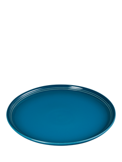 Le Creuset Stoneware Coupe Side Plate, 21.8cm - view 2, Deep Teal