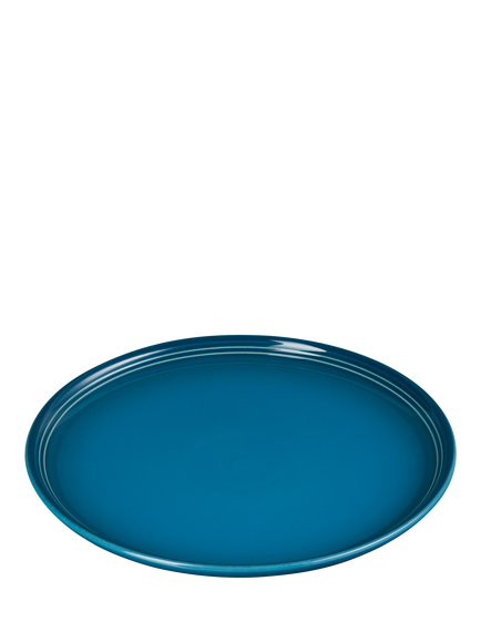 Le Creuset Stoneware Coupe Side Plate, 21.8cm - view 2, Deep Teal