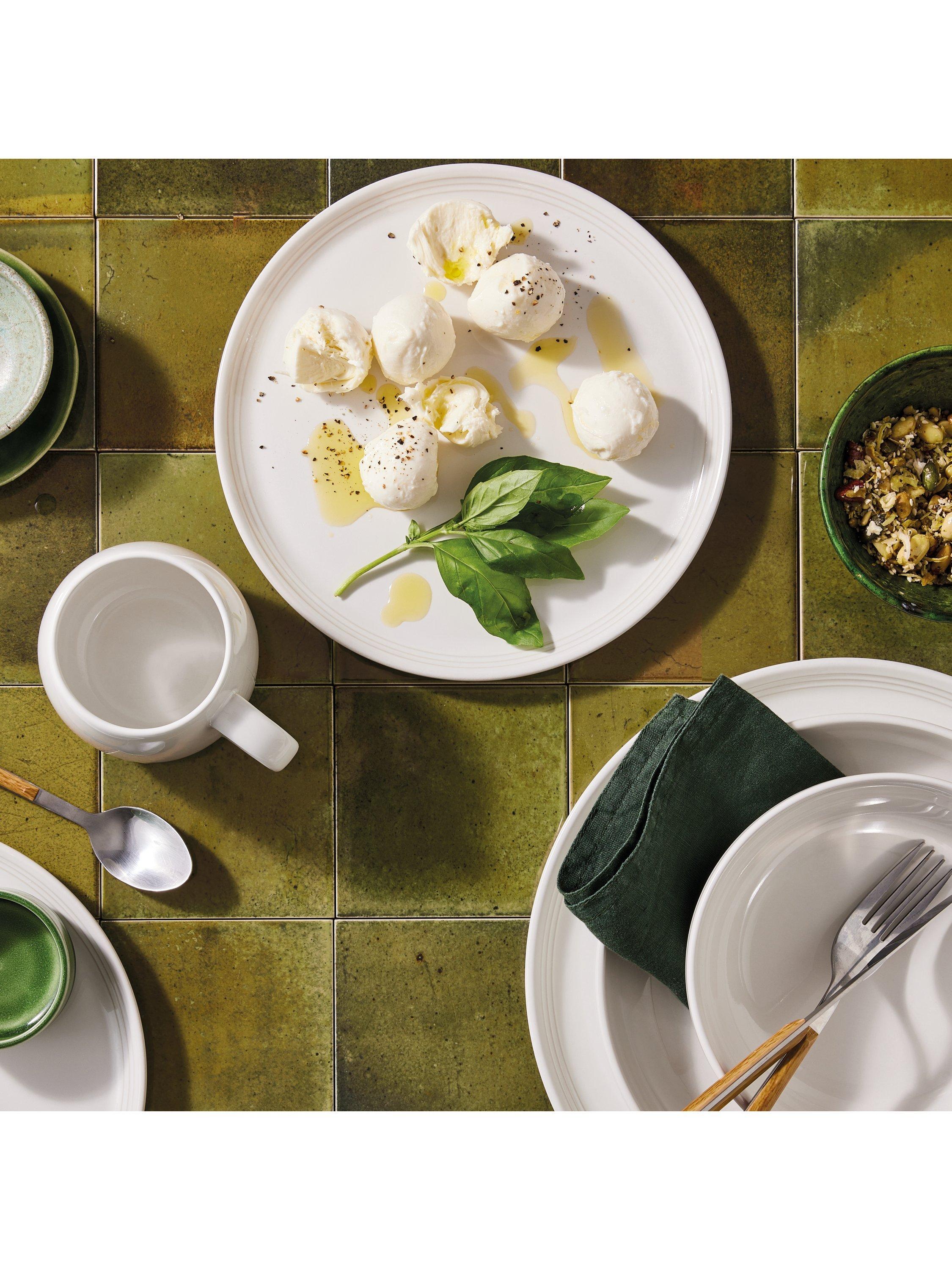 Le Creuset Stoneware Coupe Side Plate, White