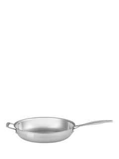 Le Creuset 3-Ply Uncoated Stainless Steel Frying Pan with Helper Handle, 30cm