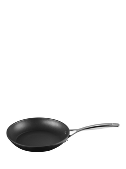 Le Creuset Toughened Non-Stick 18cm Lidded Saucepan & 24cm Shallow Frying Pan - view 2, Black