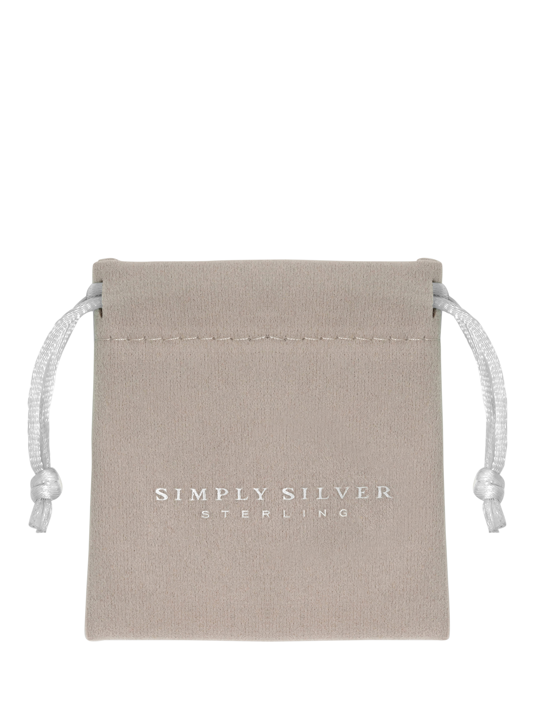 Product image 4 of 4, which shows Simply Silver Fine Flat Snake Chain Bracelet, Silver
