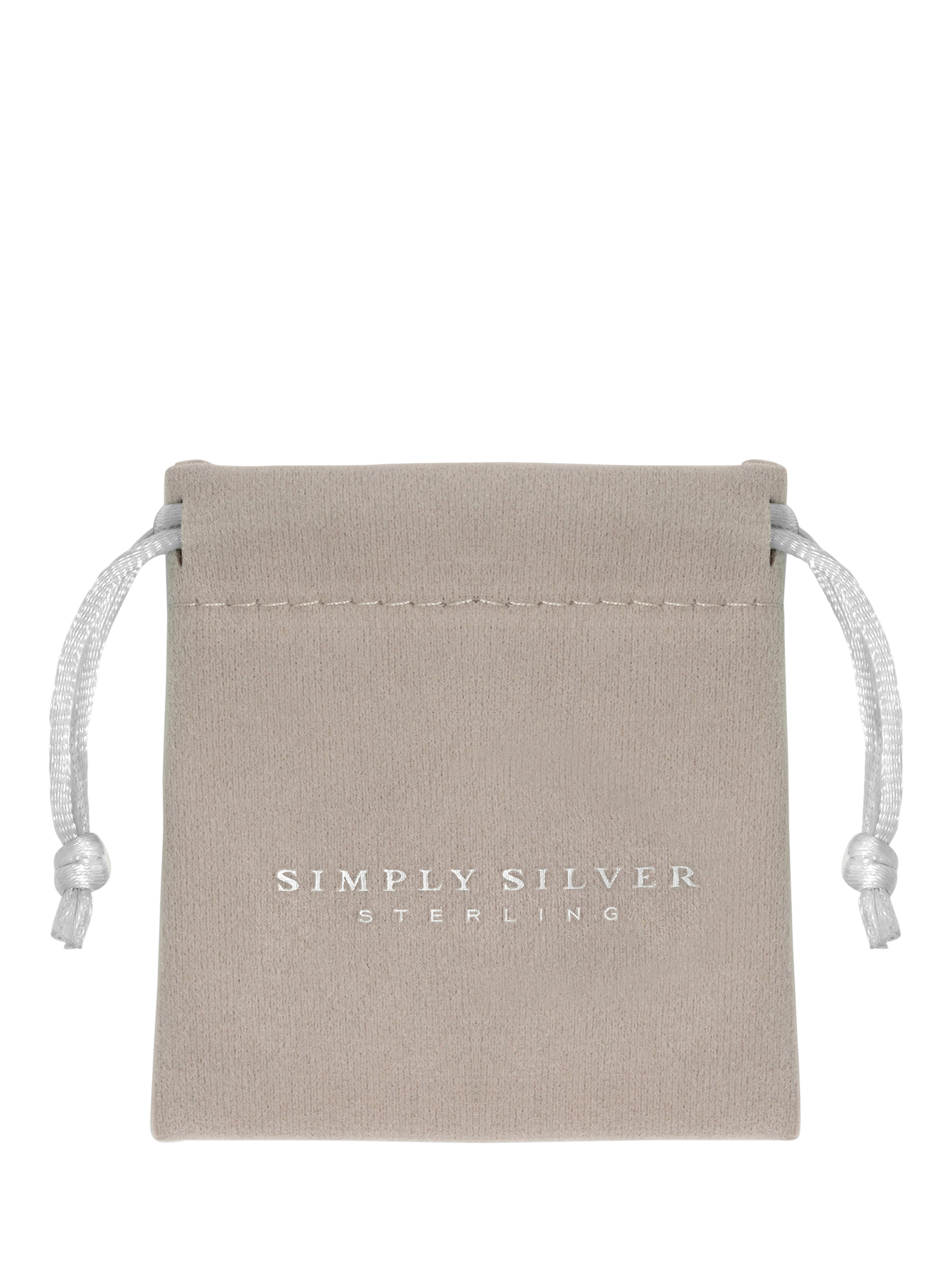 Product image 3 of 3, which shows Simply Silver Cut Out Heart Pendant Necklace, Silver