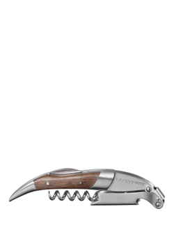 Le Creuset Waiter's Friend Corkscrew with Walnut Wood Handle, Black