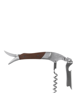 Le Creuset Waiter's Friend Corkscrew with Walnut Wood Handle - view 2, Black