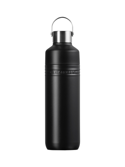 Le Creuset On The Go Stainless Steel Insulated Water Bottle, 1L, Matte Black