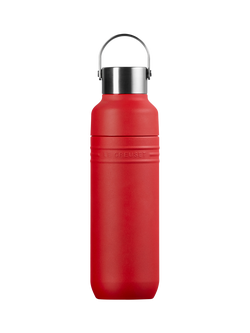 Le Creuset On The Go Stainless Steel Insulated Water Bottle, 500ml, Cerise