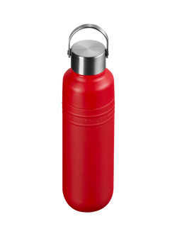 Le Creuset On The Go Stainless Steel Insulated Water Bottle, 500ml - view 2, Cerise