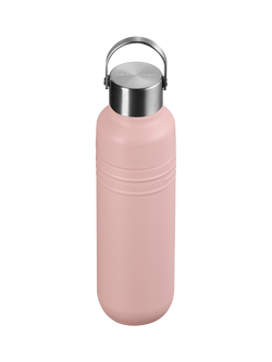 Le Creuset On The Go Stainless Steel Insulated Water Bottle, 500ml - view 2, Shell Pink