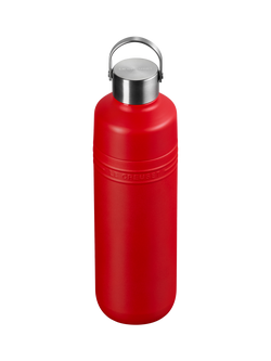 Le Creuset On The Go Stainless Steel Insulated Water Bottle, 1L - view 2, Cerise