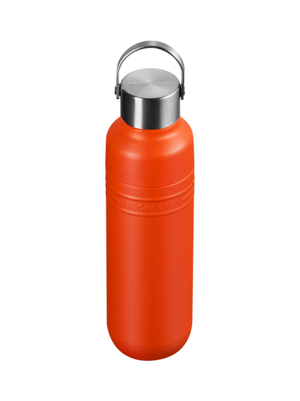 Le Creuset On The Go Stainless Steel Insulated Water Bottle, 500ml - view 2, Volcanic