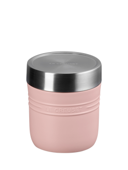 Le Creuset On The Go Stainless Steel Insulated Food Flask, 500ml, Shell Pink